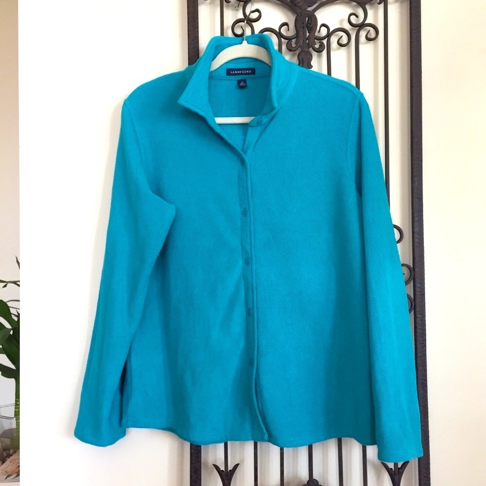Lands End • Blue Fleece Medium